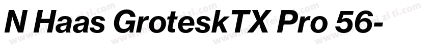 N Haas GroteskTX Pro 56字体转换